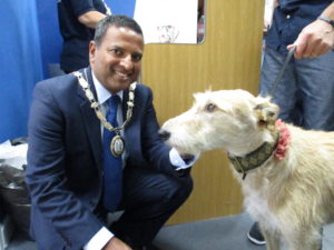 Mayor and dog