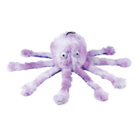 purple octopus plush dog toy