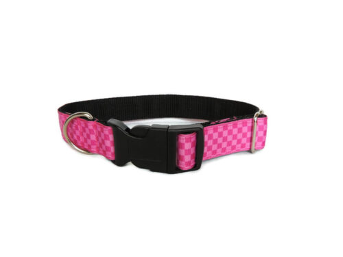 Pink check house collar - Image 2