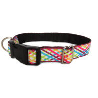 Burgundy Criss Cross house collar