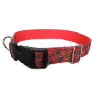 Red Paisley House Collar