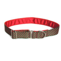Luxury Raspberry dots house collar