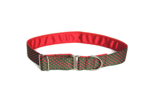 Luxury Raspberry dots house collar